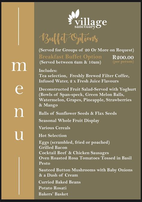 village sanctuary menu|Welcome to The Village Sanctuary. .